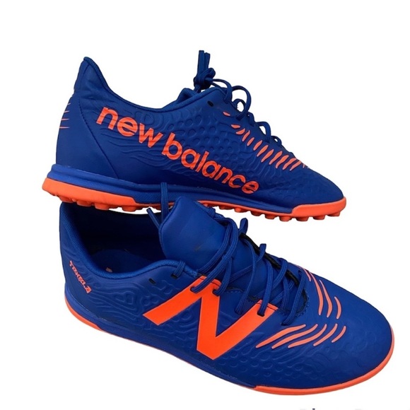 New Balance Tekela V3 Magique TF Size 4 Soccer Cleats Cobalt/Team Roya - Picture 1 of 14